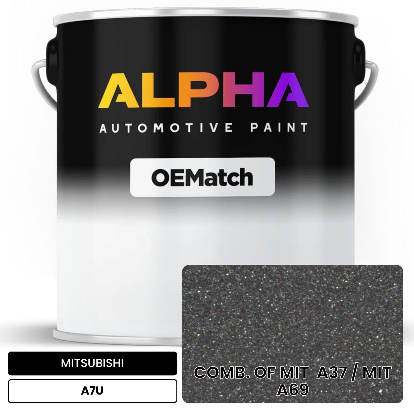 MITSUBISHI COMB. OF MIT  A37 / MIT  A69 A7U OEMatch Basecoat