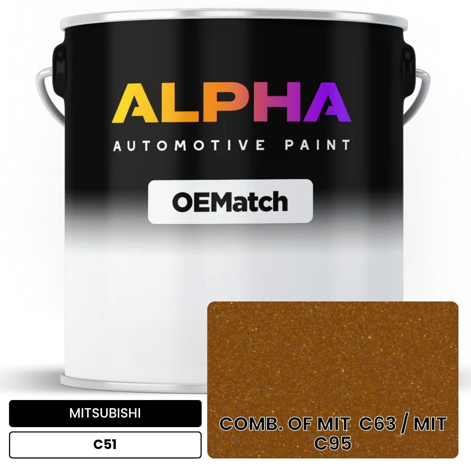 MITSUBISHI COMB. OF MIT  C63 / MIT  C95 C51 OEMatch Basecoat