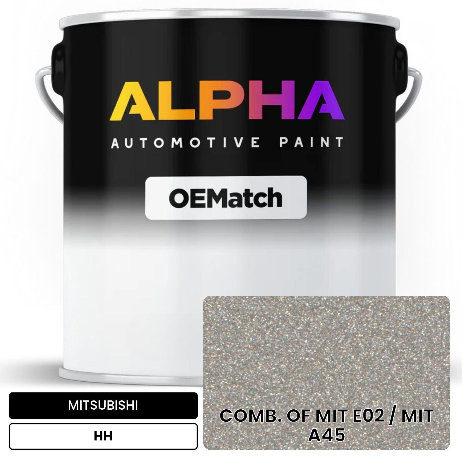 MITSUBISHI COMB. OF MIT E02 / MIT A45 HH OEMatch Basecoat