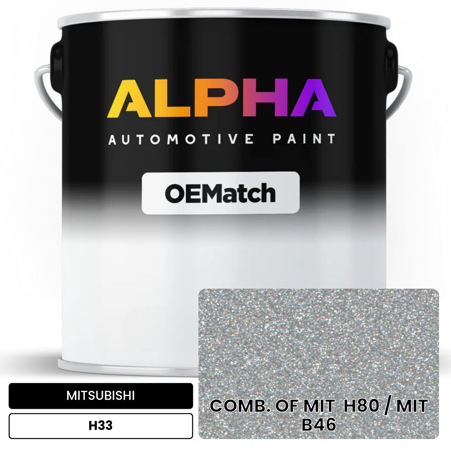 MITSUBISHI COMB. OF MIT  H80 / MIT  B46 H33 OEMatch Basecoat