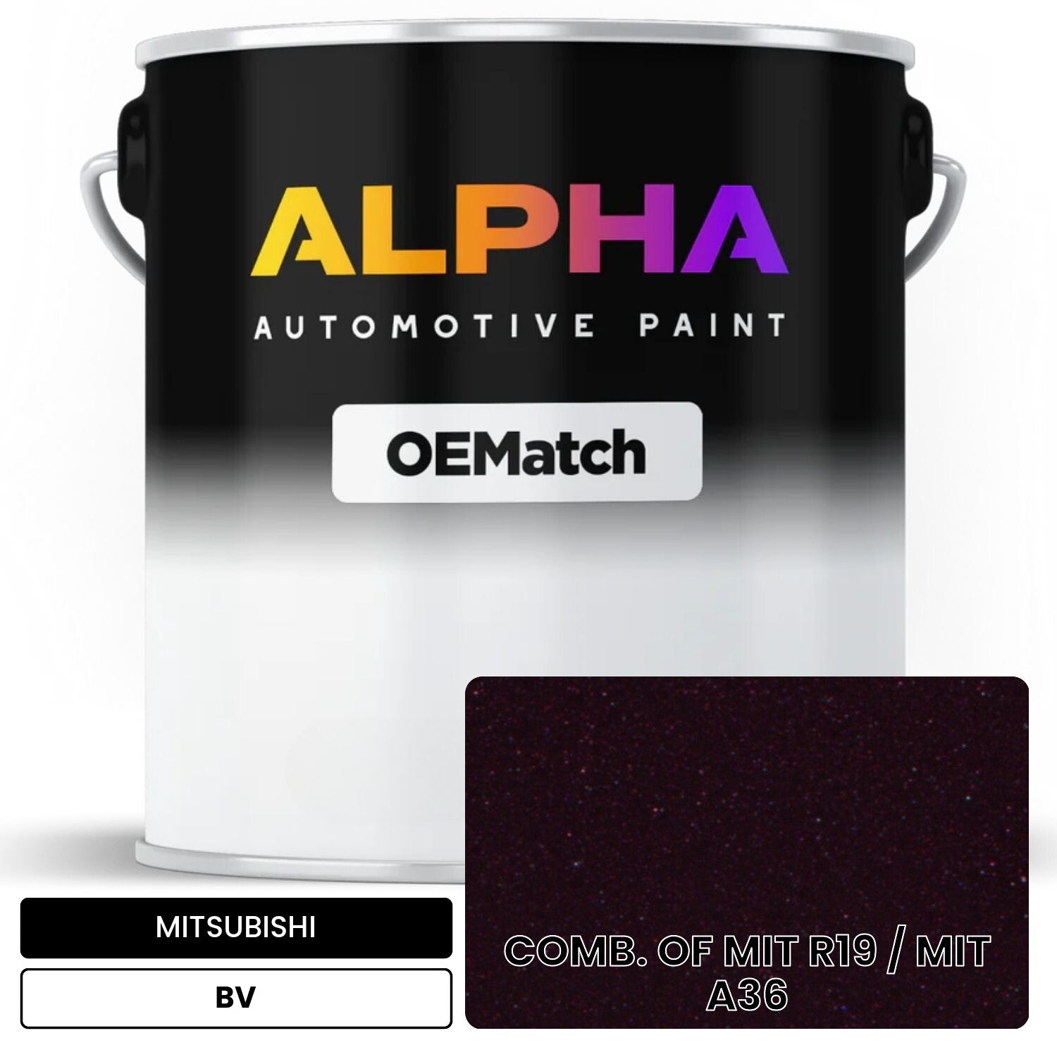 MITSUBISHI COMB. OF MIT R19 / MIT A36 BV OEMatch Basecoat
