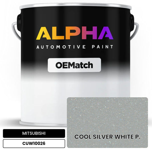 MITSUBISHI COOL SILVER WHITE P. CUW10026 OEMatch Basecoat