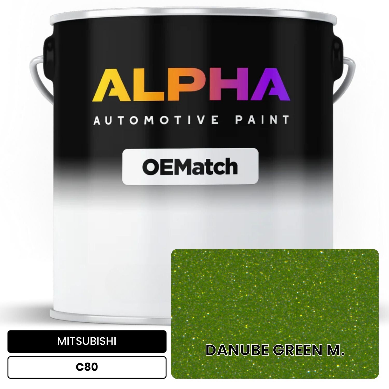 MITSUBISHI DANUBE GREEN M. C80 OEMatch Basecoat