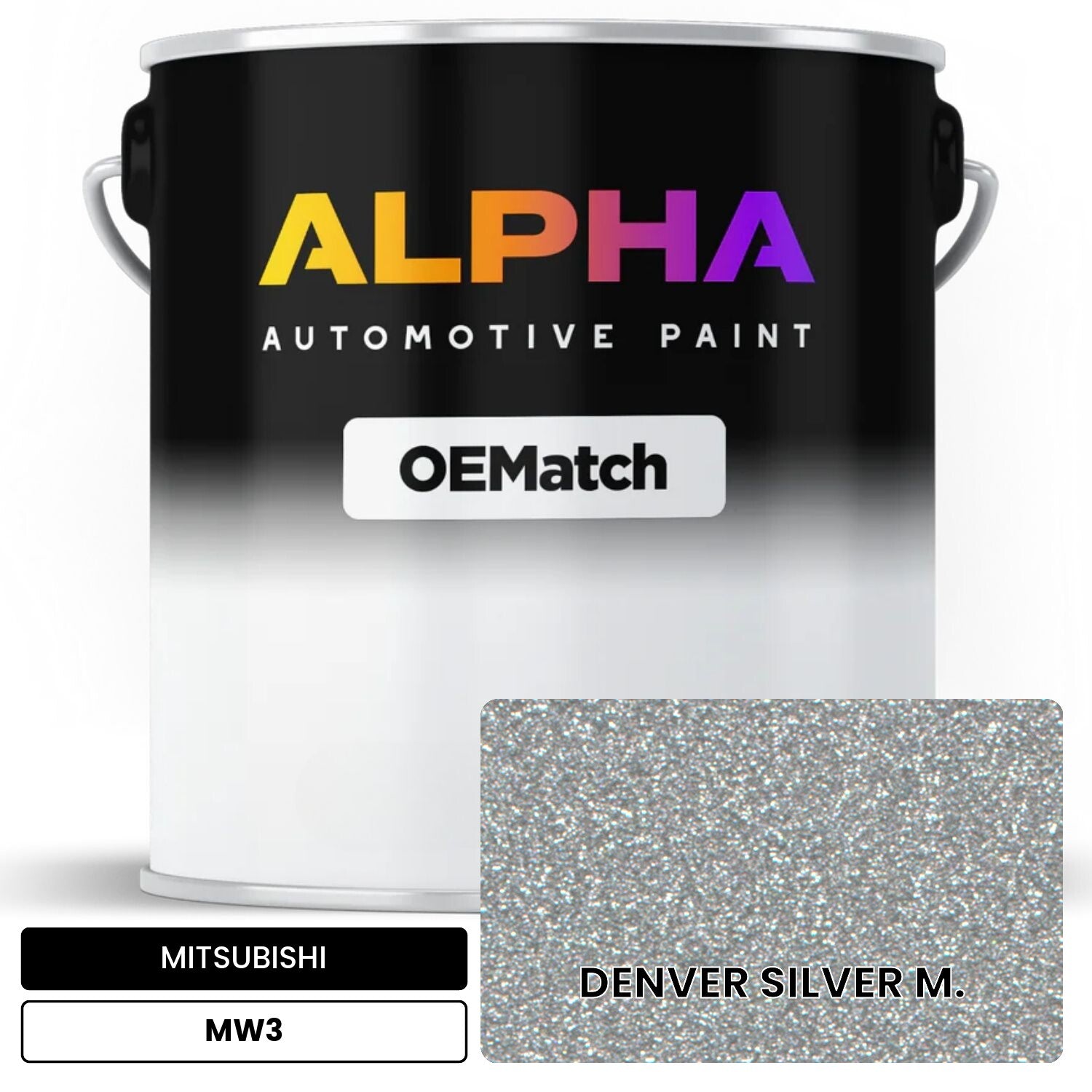 MITSUBISHI DENVER SILVER M. MW3 OEMatch Basecoat