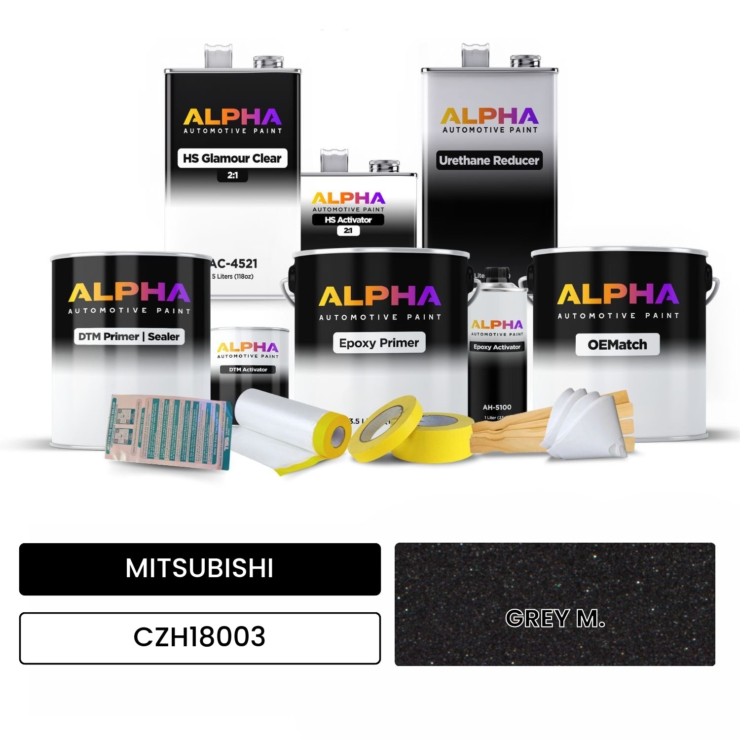 MITSUBISHI GREY M. CZH18003 OEMatch Vehicle Paint Kit