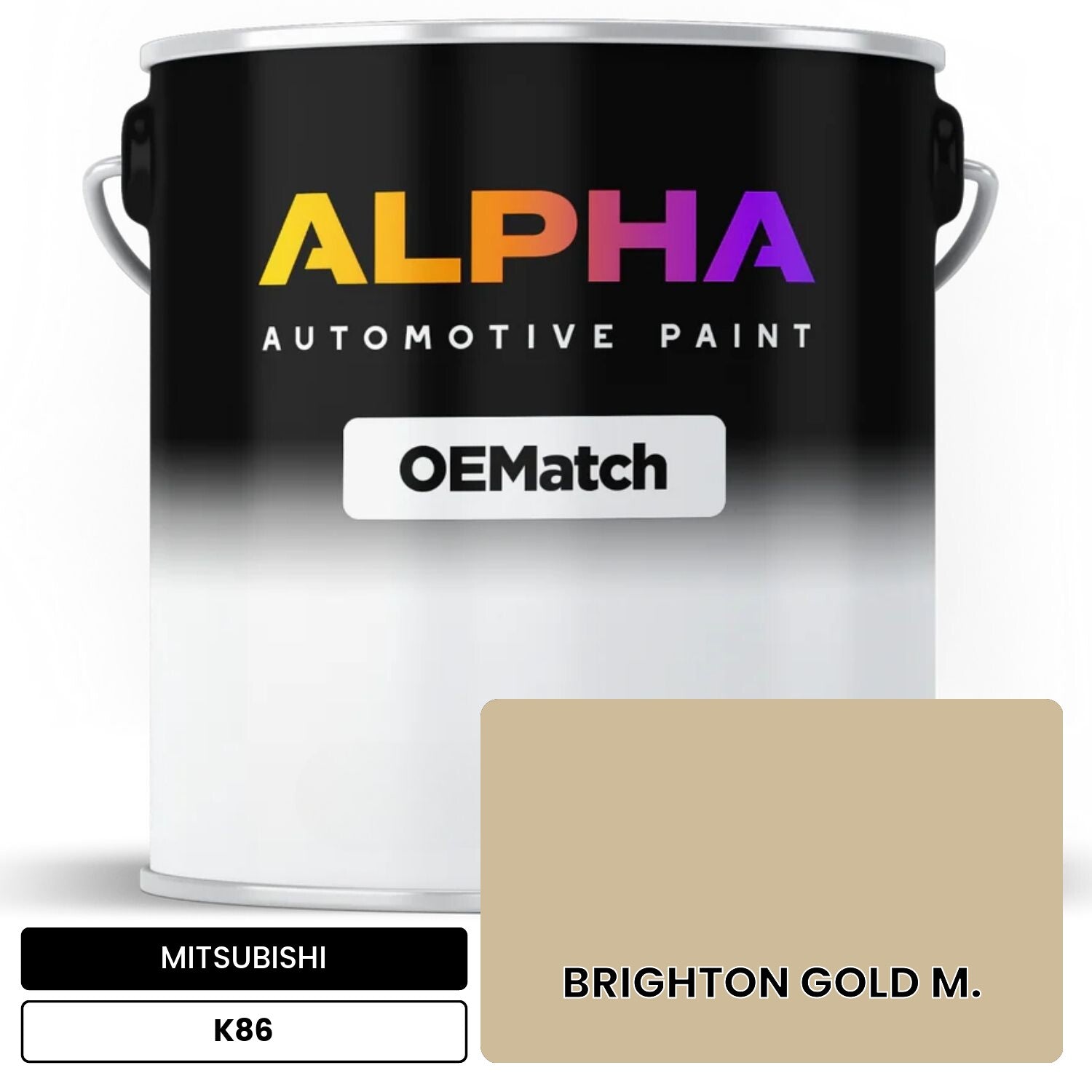 MITSUBISHI BRIGHTON GOLD M. K86 OEMatch Basecoat