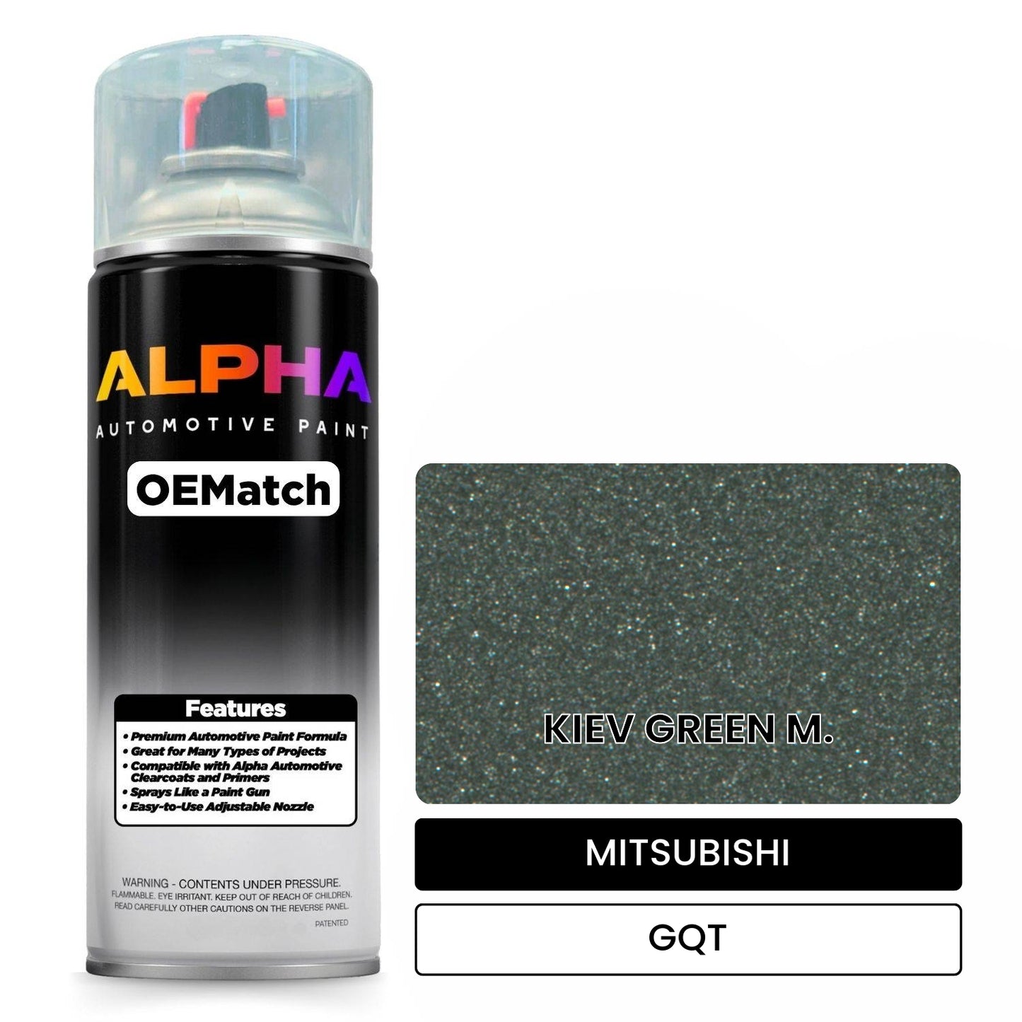 MITSUBISHI KIEV GREEN M. GQT OEMatch Spraycan