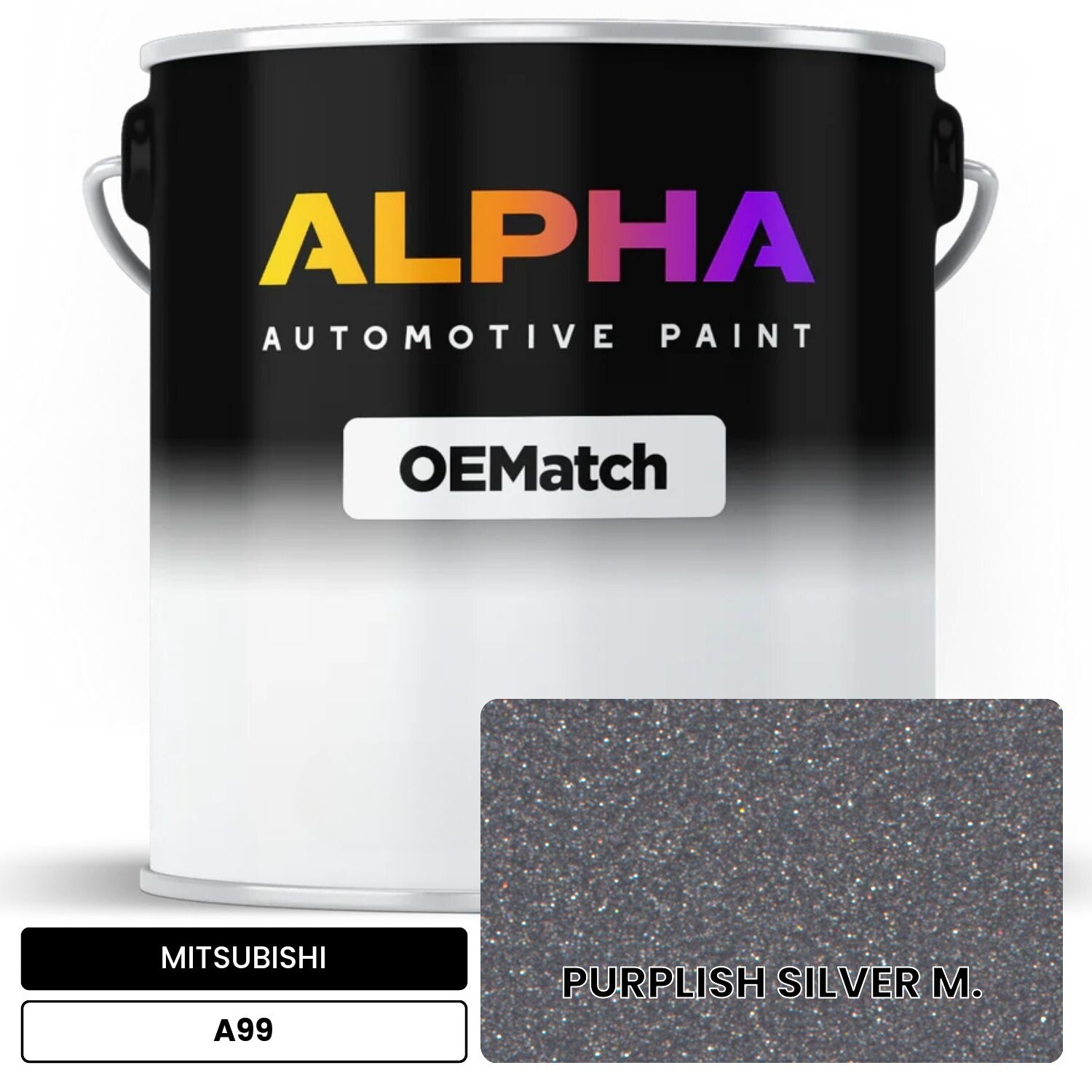 MITSUBISHI PURPLISH SILVER M. A99 OEMatch Basecoat