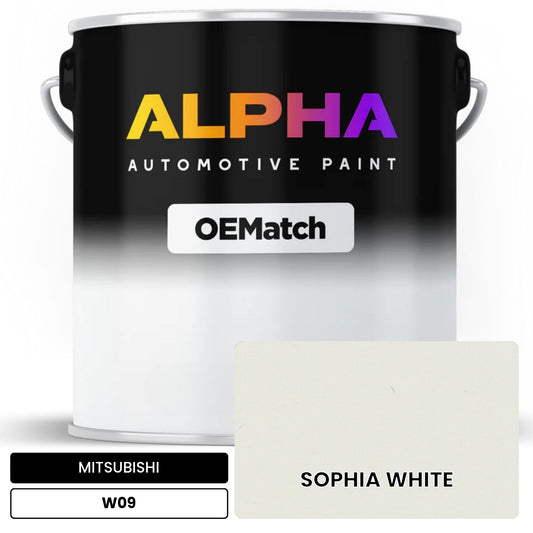 MITSUBISHI SOPHIA WHITE W09 OEMatch Basecoat