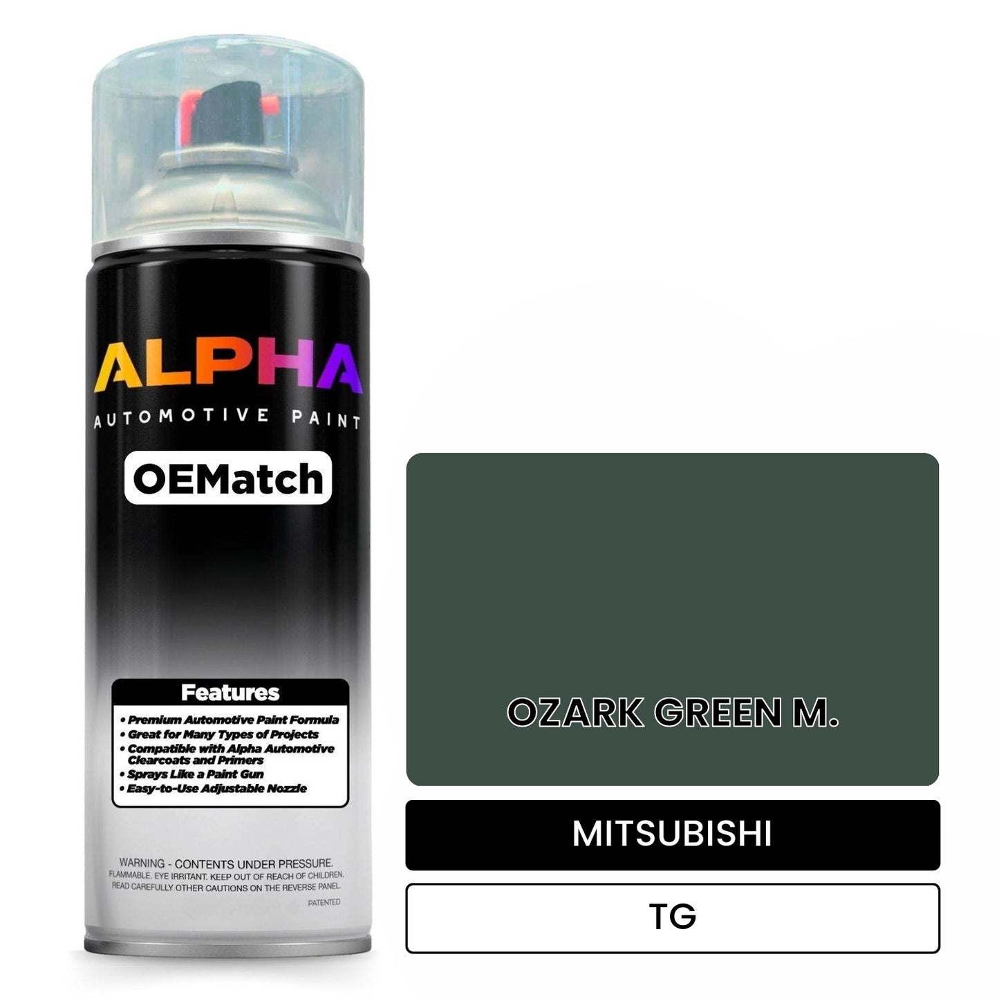 MITSUBISHI OZARK GREEN M. TG OEMatch Spraycan