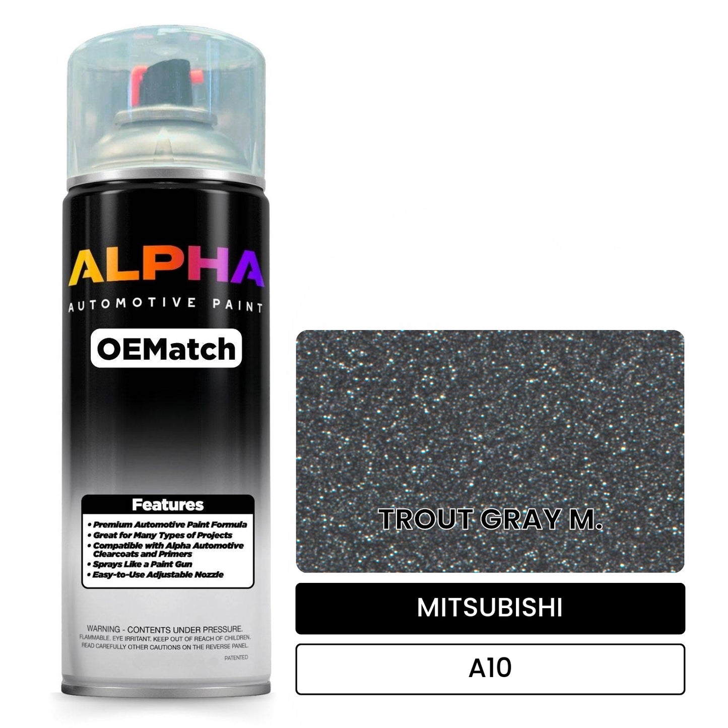MITSUBISHI TROUT GRAY M. A10 OEMatch Spraycan