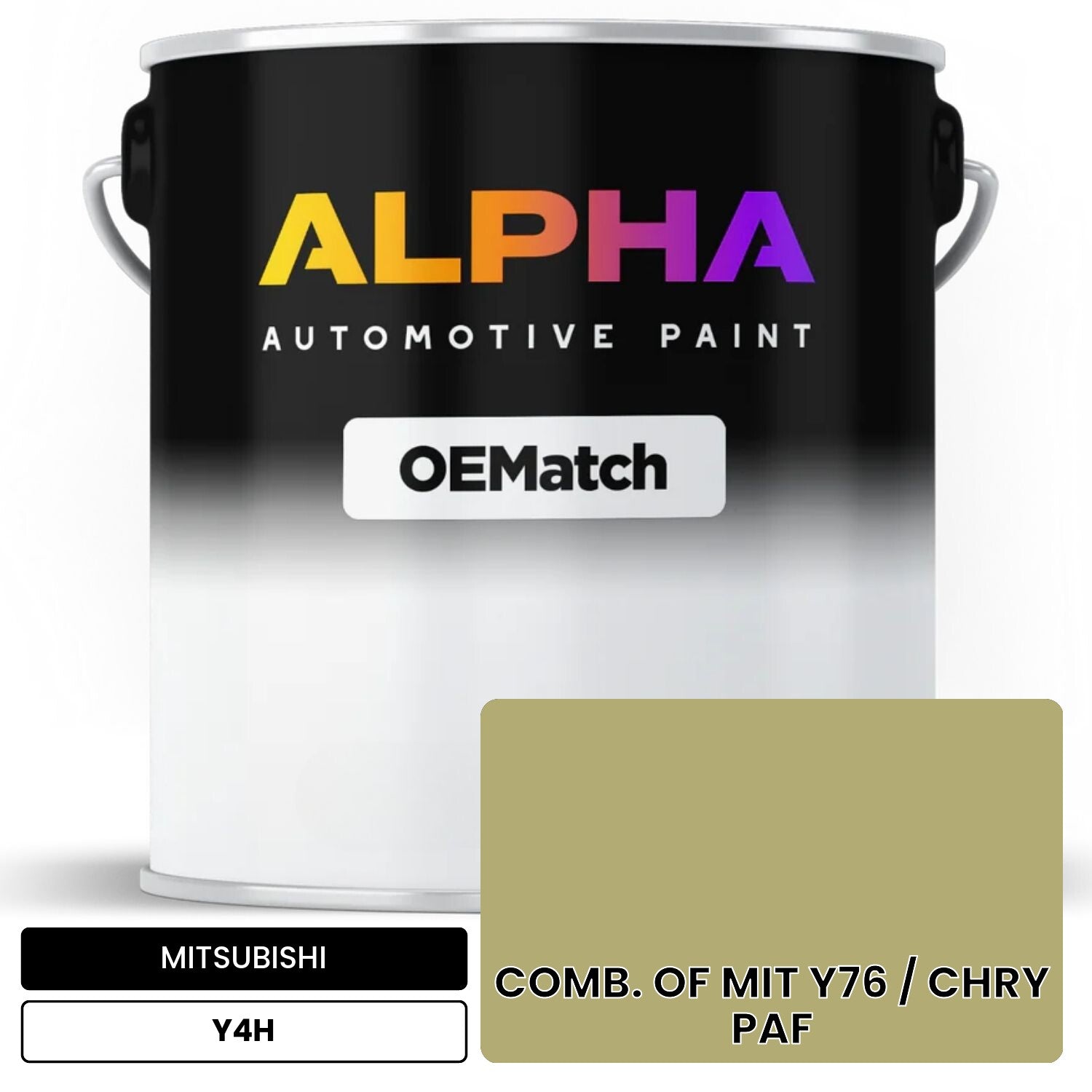 MITSUBISHI COMB. OF MIT Y76 / CHRY PAF Y4H OEMatch Basecoat