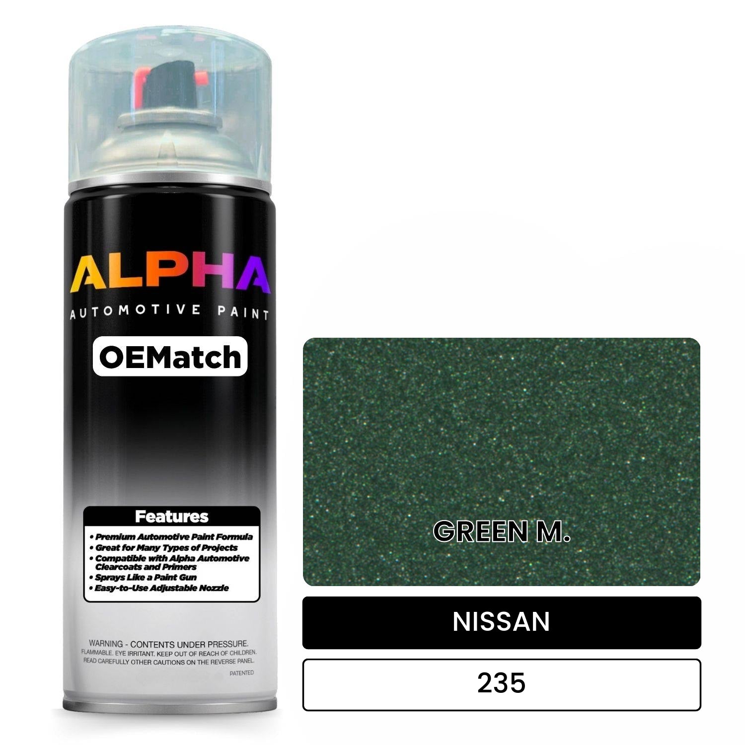 NISSAN GREEN M. 235 OEMatch Spraycan