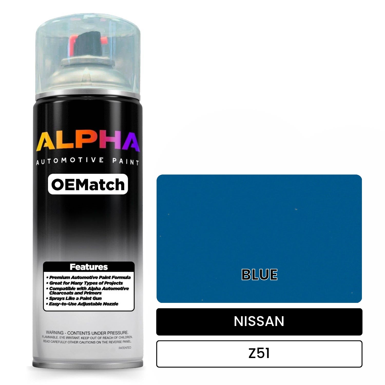 NISSAN BLUE Z51 OEMatch Spraycan