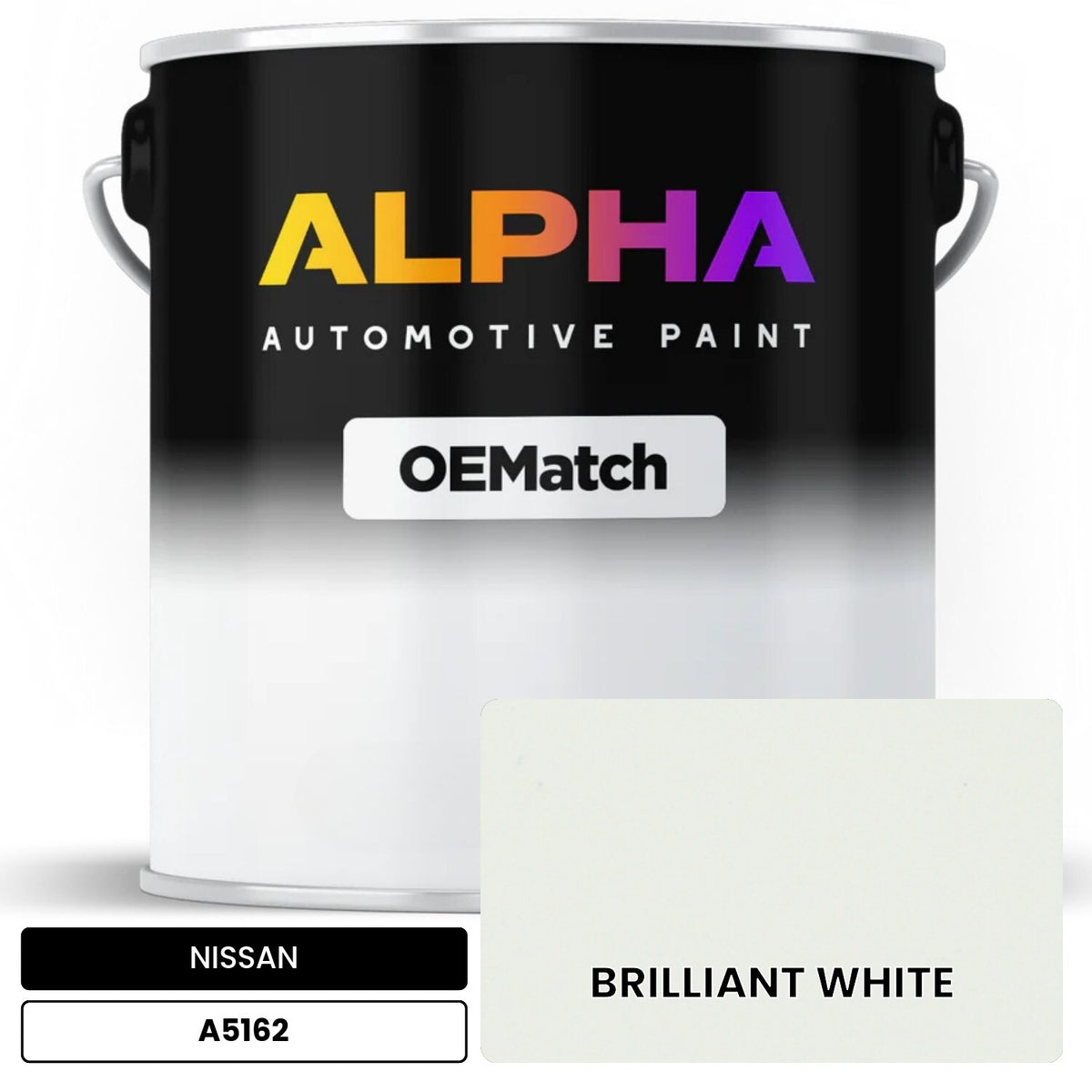 NISSAN BRILLIANT WHITE A5162 OEMatch Basecoat