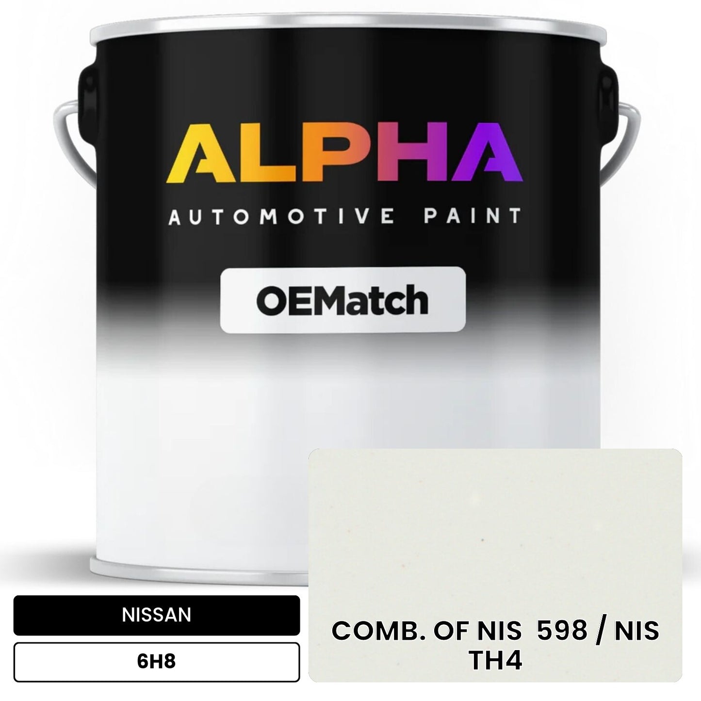 NISSAN COMB. OF NIS  598 / NIS  TH4 6H8 OEMatch Basecoat