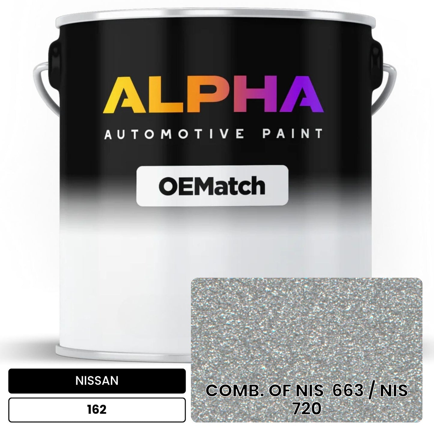 NISSAN COMB. OF NIS  663 / NIS  720 162 OEMatch Basecoat