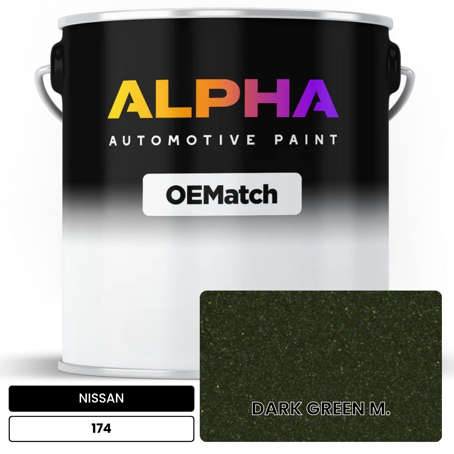 NISSAN DARK GREEN M. 174 OEMatch Basecoat