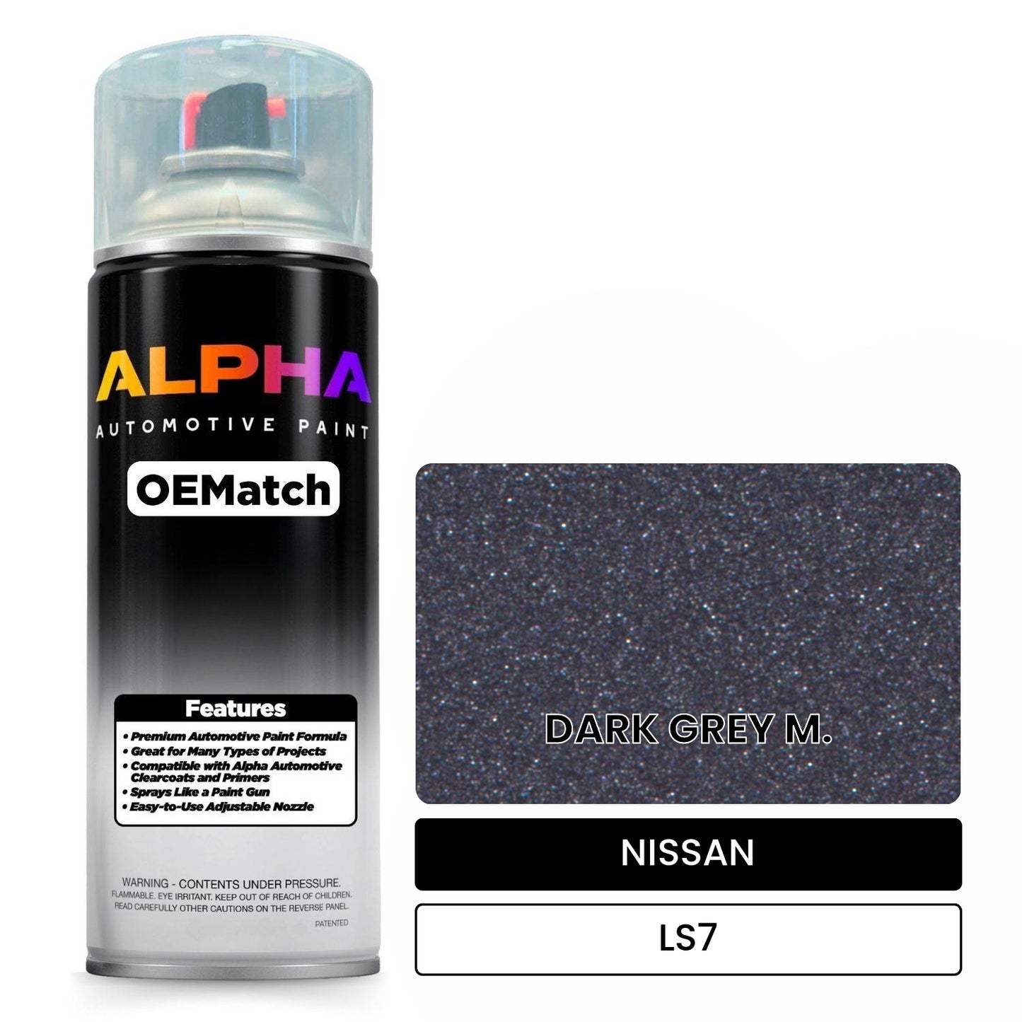 NISSAN DARK GREY M. LS7 OEMatch Spraycan