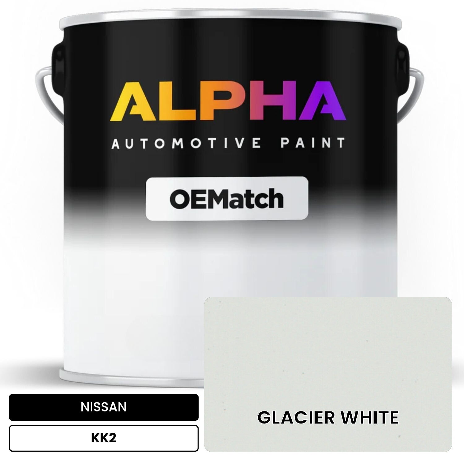 NISSAN GLACIER WHITE KK2 OEMatch Basecoat