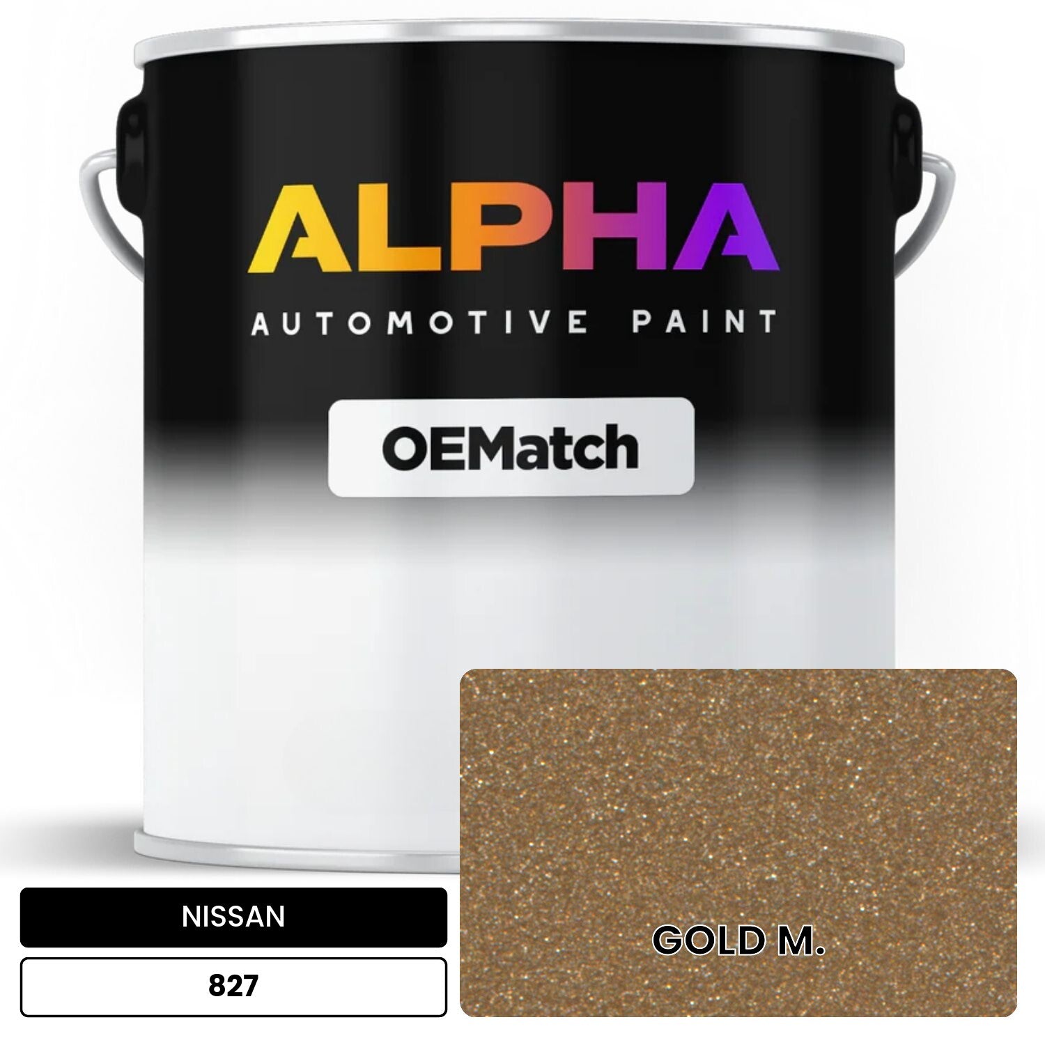 NISSAN GOLD M. 827 OEMatch Basecoat