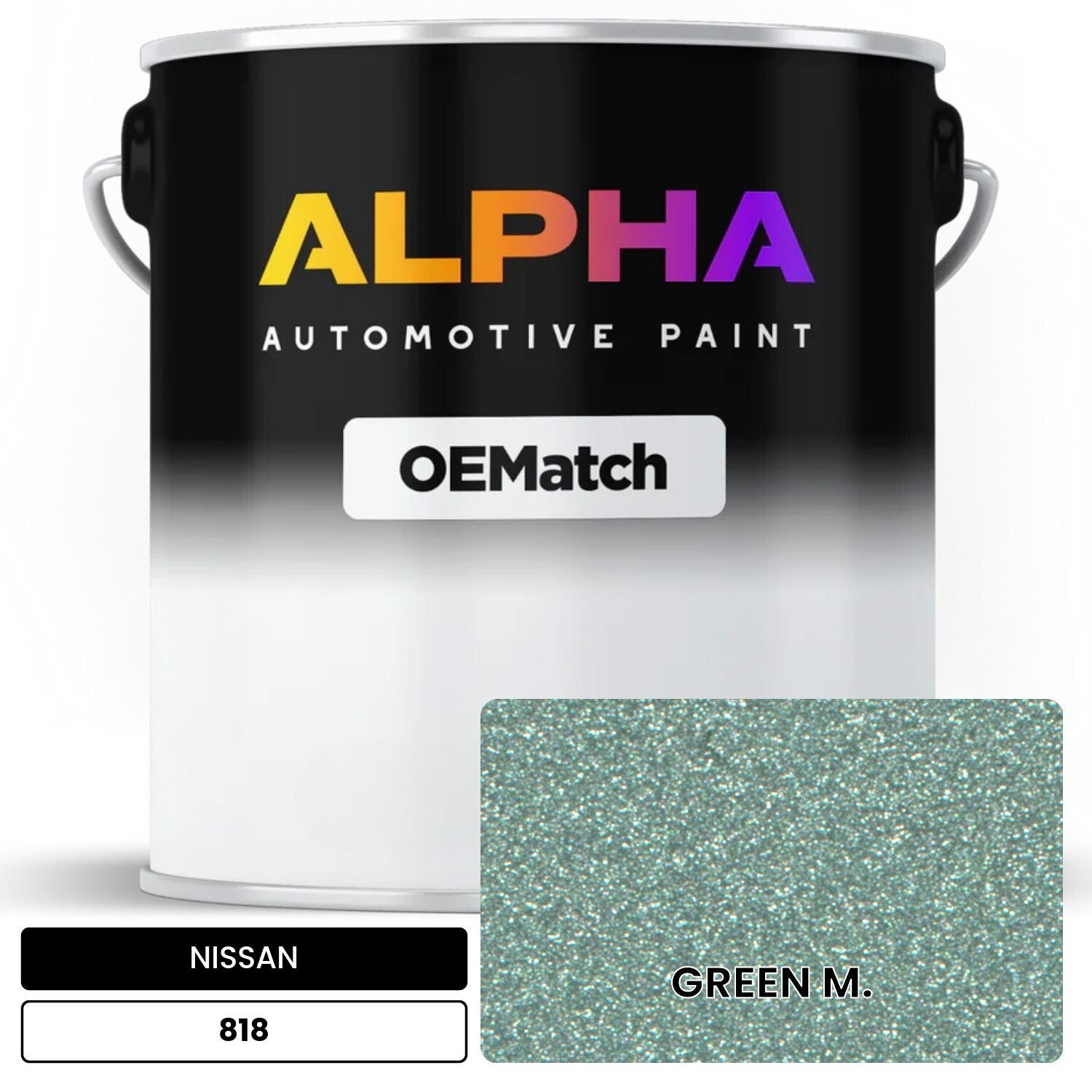 NISSAN GREEN M. 818 OEMatch Basecoat