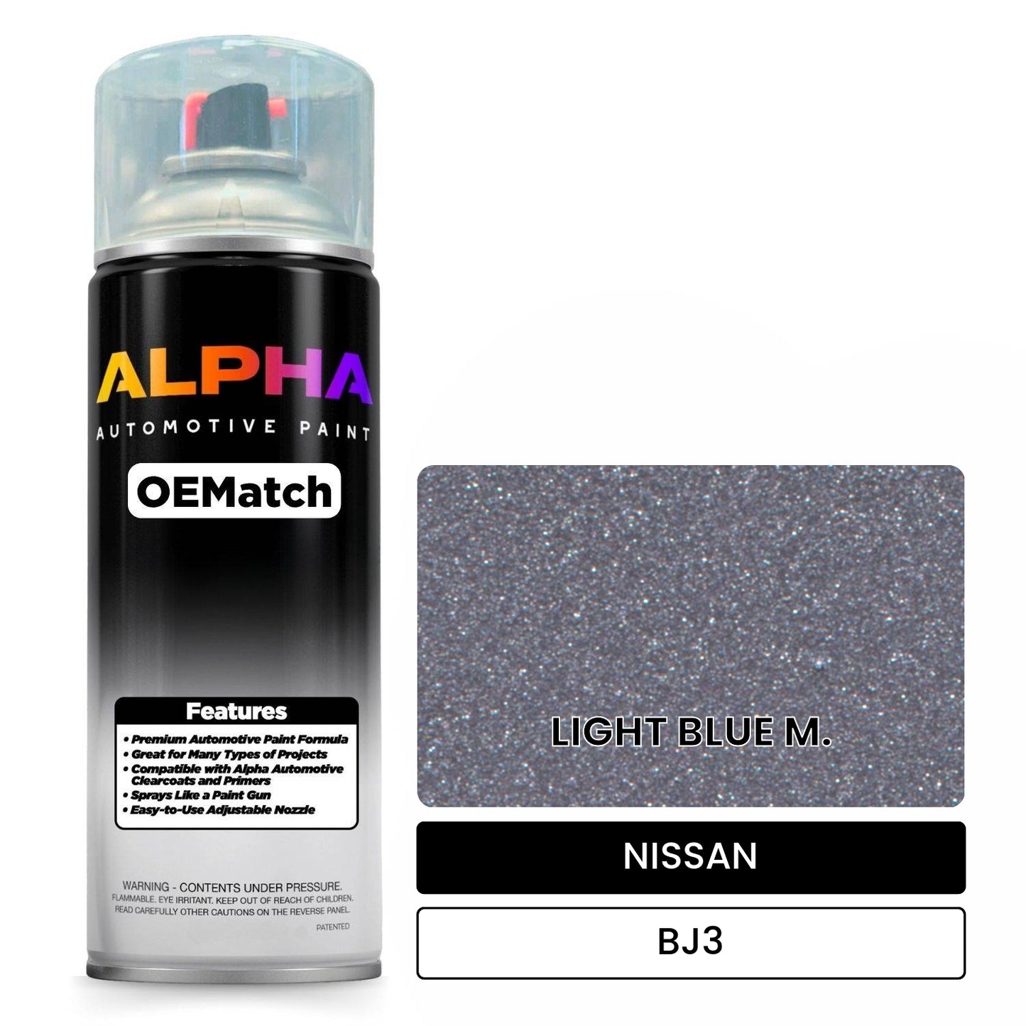 NISSAN LIGHT BLUE M. BJ3 OEMatch Spraycan