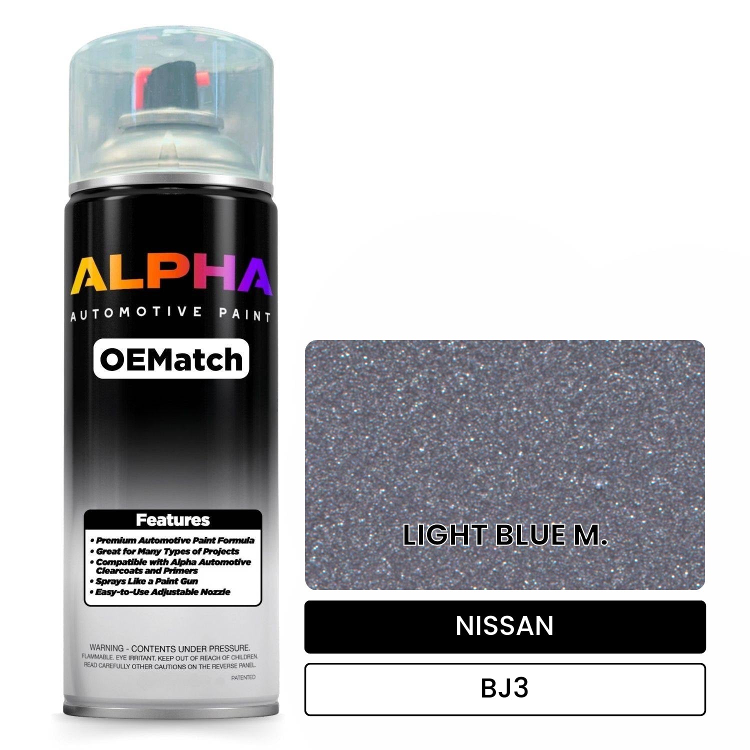 NISSAN LIGHT BLUE M. BJ3 OEMatch Spraycan