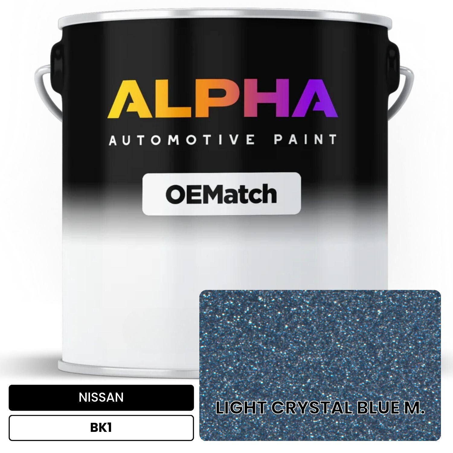 NISSAN LIGHT CRYSTAL BLUE M. BK1 OEMatch Basecoat