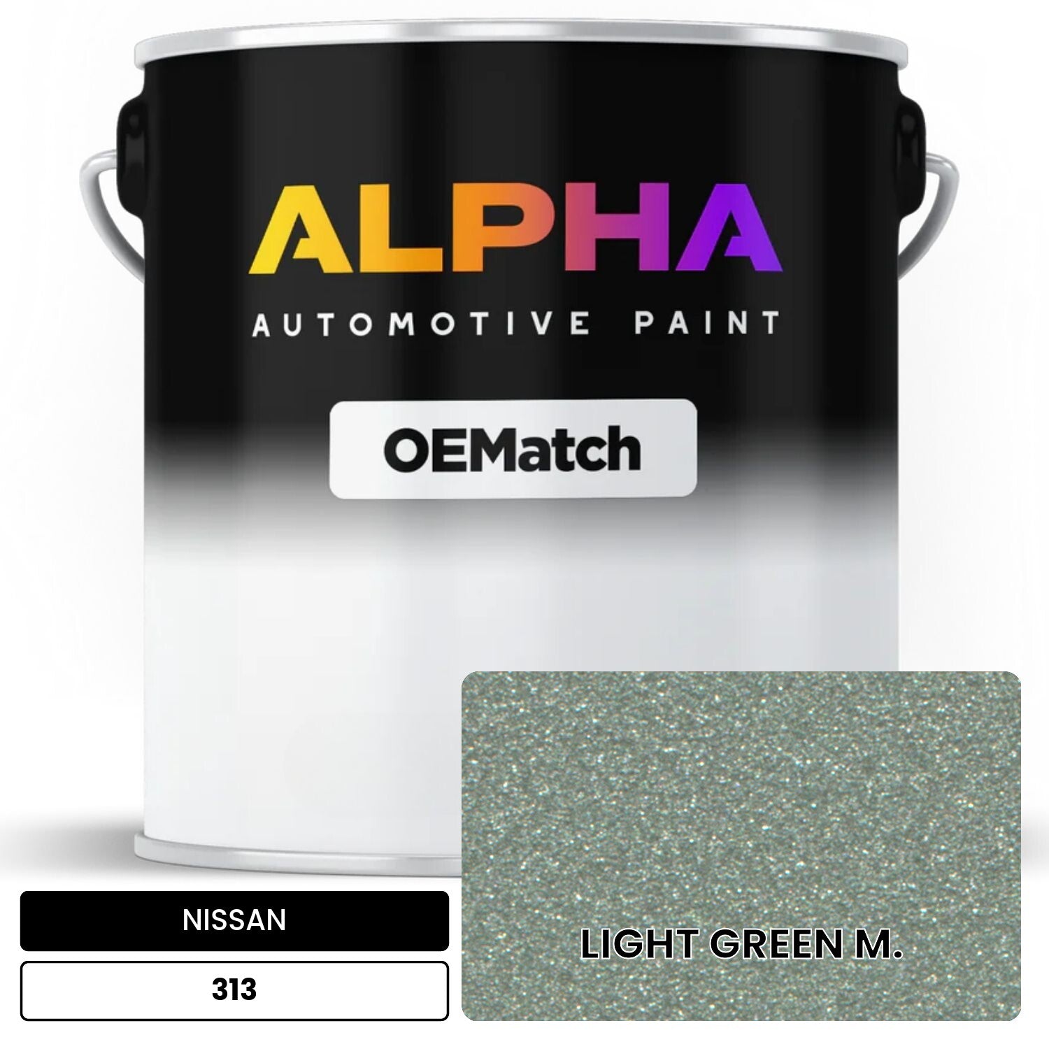 NISSAN LIGHT GREEN M. 313 OEMatch Basecoat