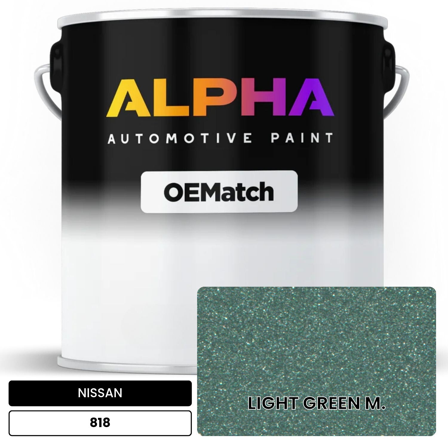 NISSAN LIGHT GREEN M. 818 OEMatch Basecoat