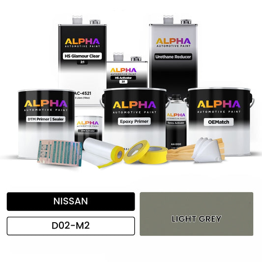 NISSAN LIGHT GREY D02-M2 OEMatch Vehicle Paint Kit