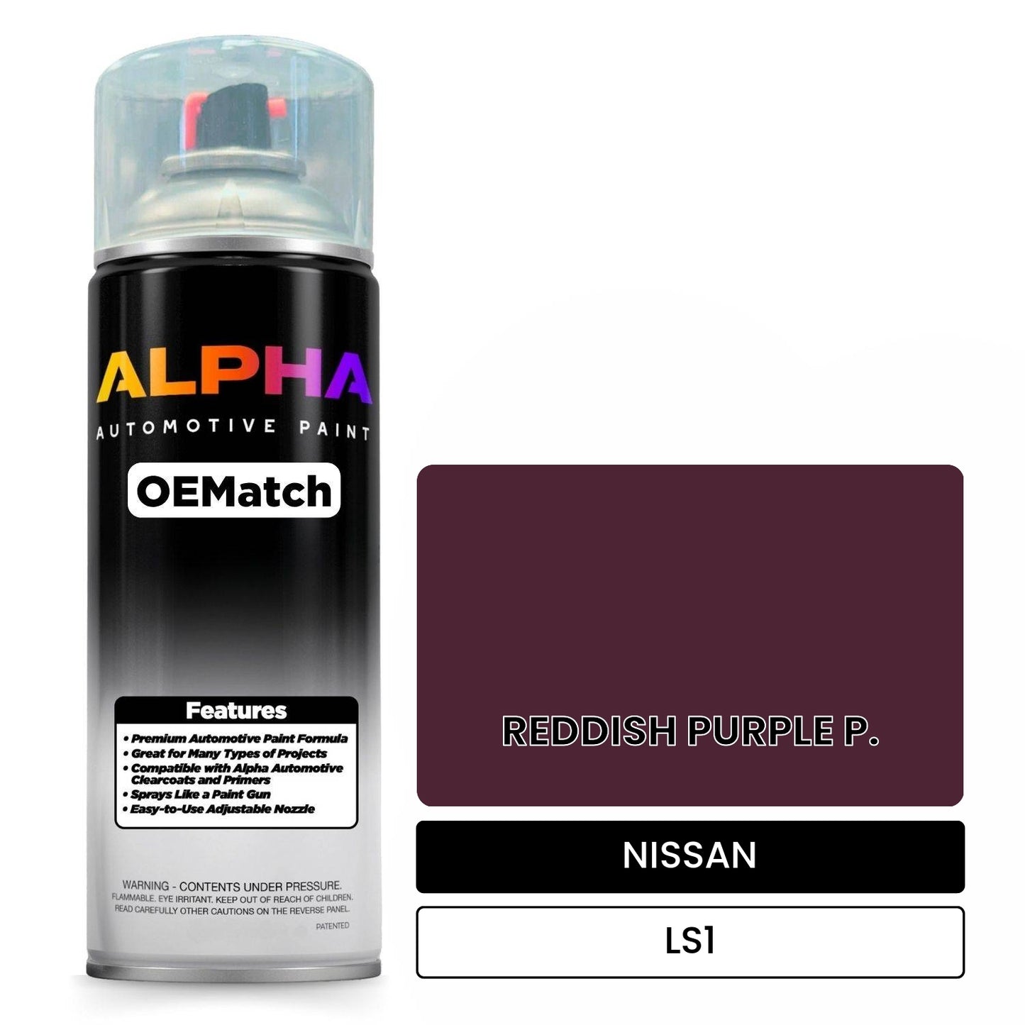 NISSAN REDDISH PURPLE P. LS1 OEMatch Spraycan