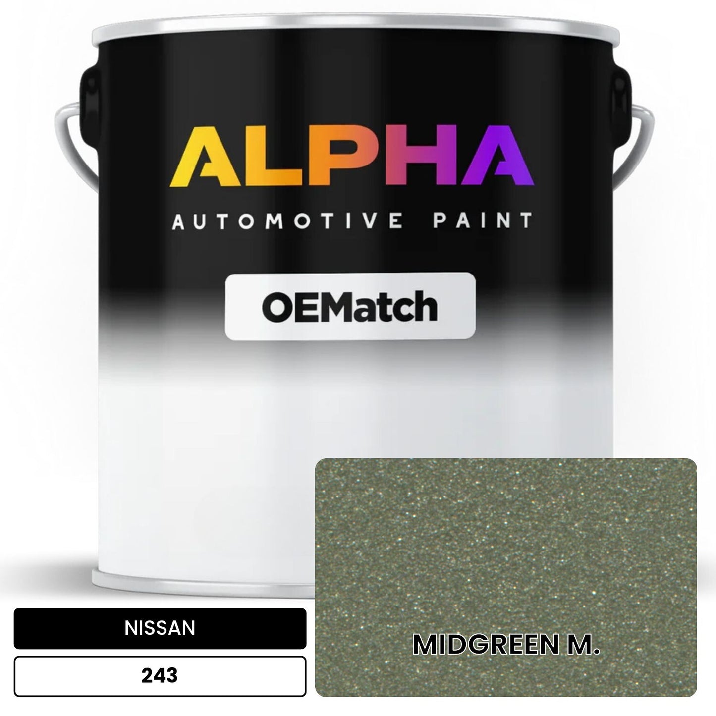 NISSAN MIDGREEN M. 243 OEMatch Basecoat