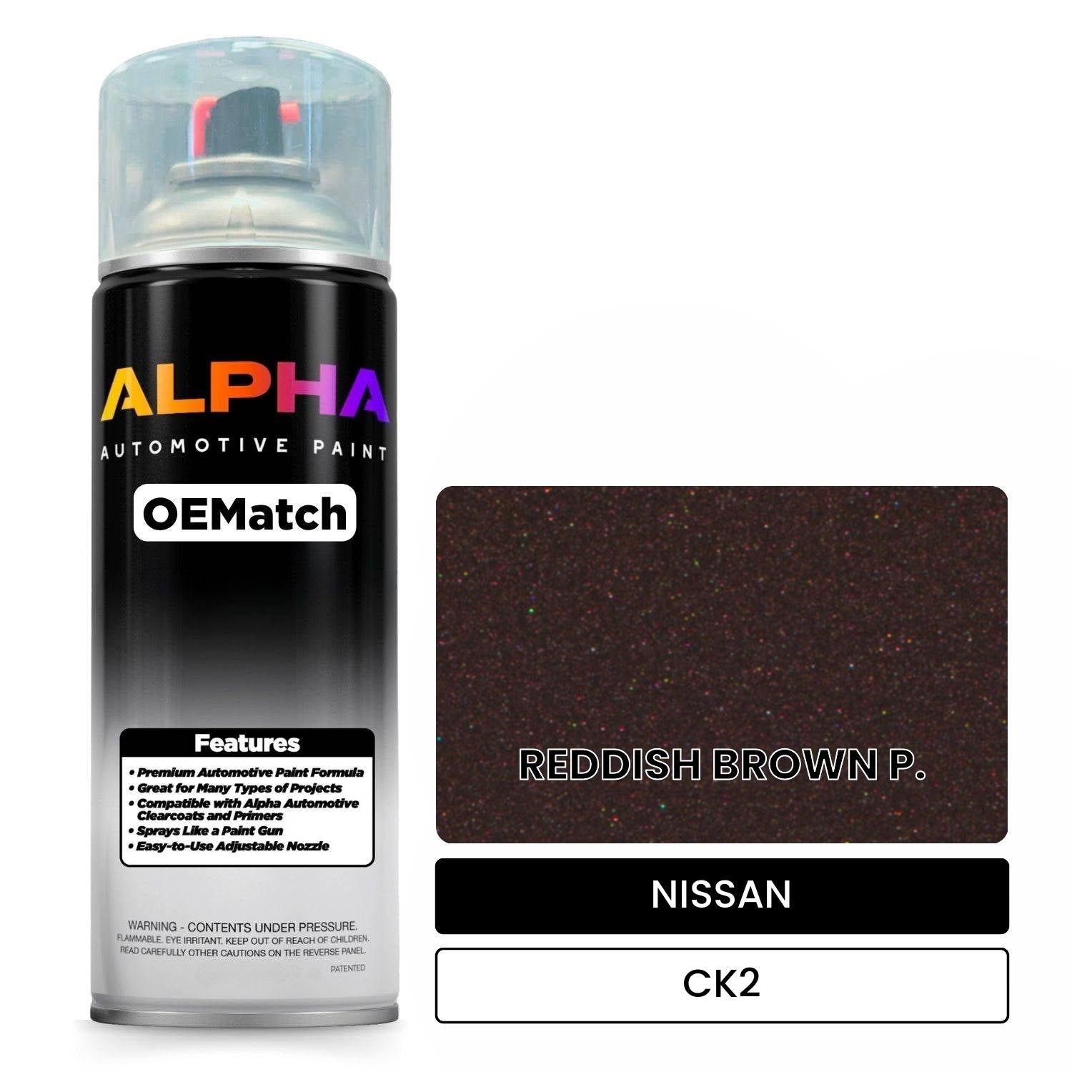 NISSAN REDDISH BROWN P. CK2 OEMatch Spraycan