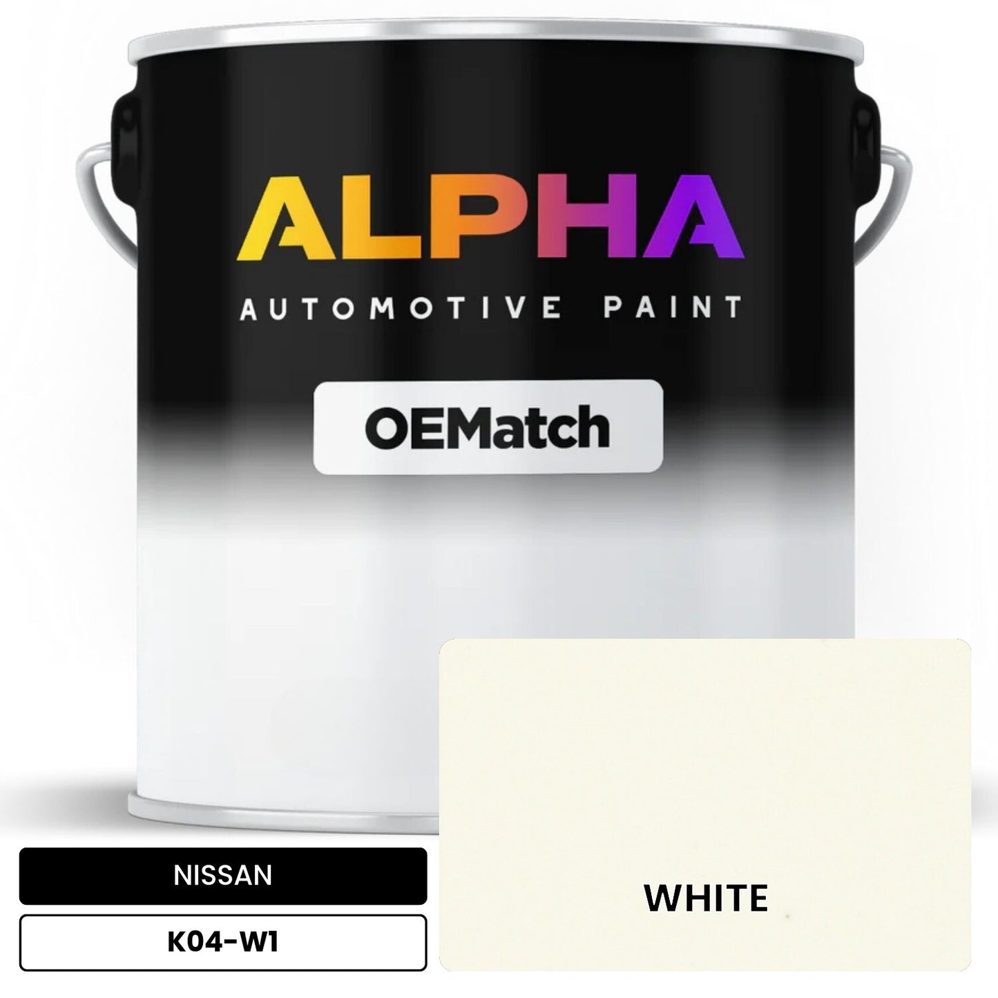 NISSAN WHITE K04-W1 OEMatch Basecoat