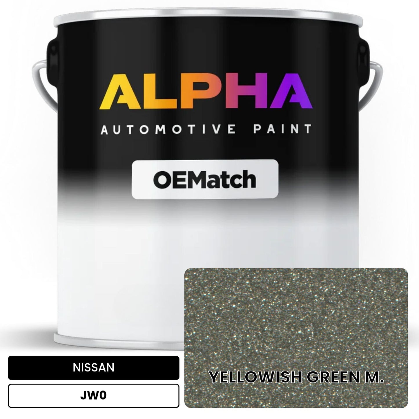 NISSAN YELLOWISH GREEN M. JW0 OEMatch Basecoat