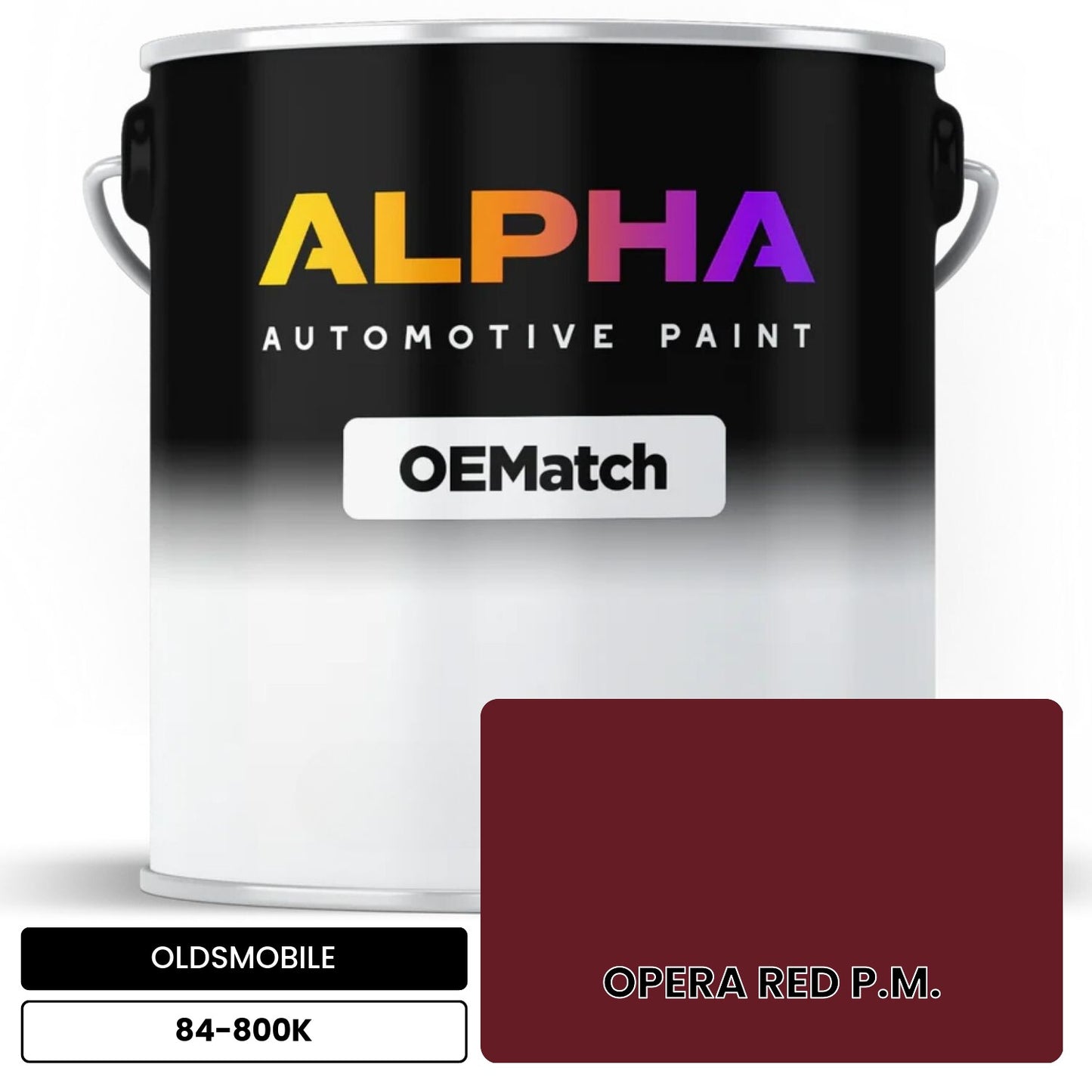 OLDSMOBILE OPERA RED P.M. 84-800K OEMatch Basecoat