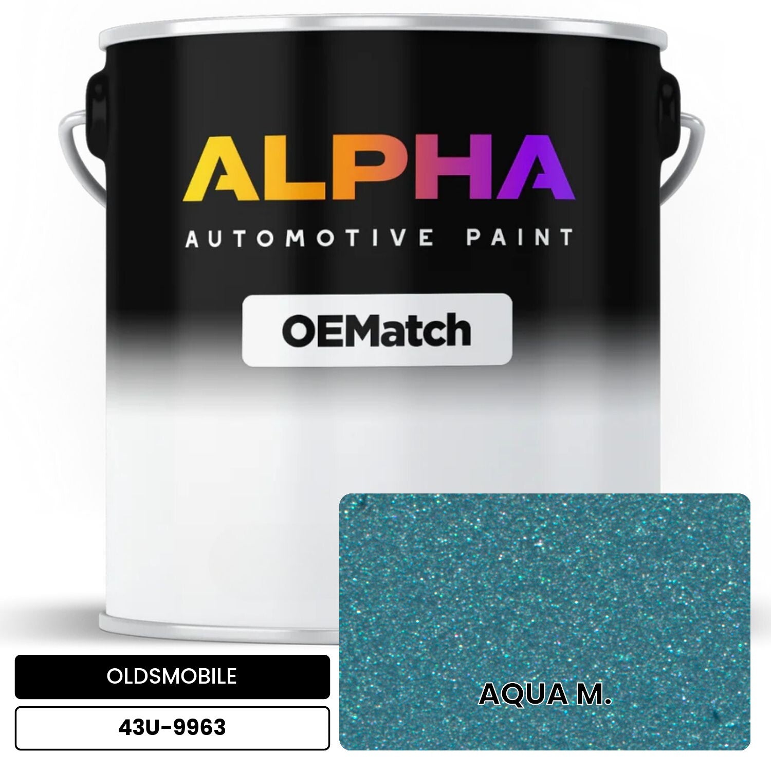 OLDSMOBILE AQUA M. 43U-9963 OEMatch Basecoat