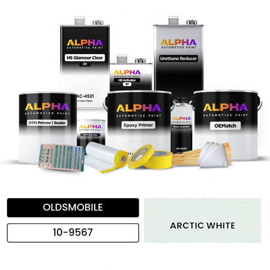 OLDSMOBILE ARCTIC WHITE 10-9567 OEMatch Vehicle Paint Kit