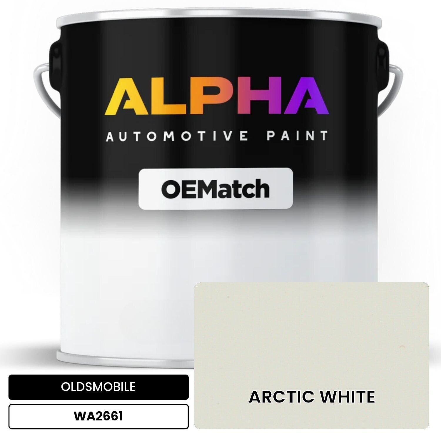 OLDSMOBILE ARCTIC WHITE WA2661 OEMatch Basecoat