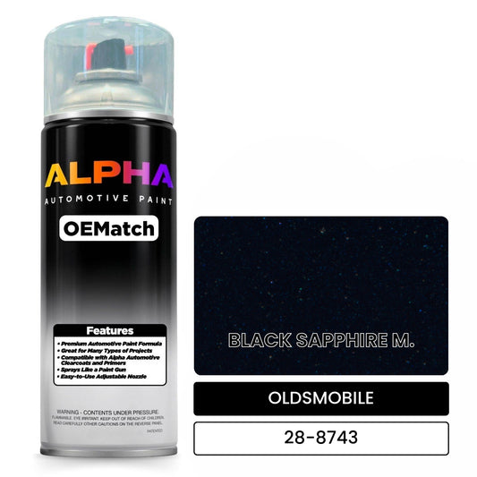 OLDSMOBILE BLACK SAPPHIRE M. 28-8743 OEMatch Spraycan