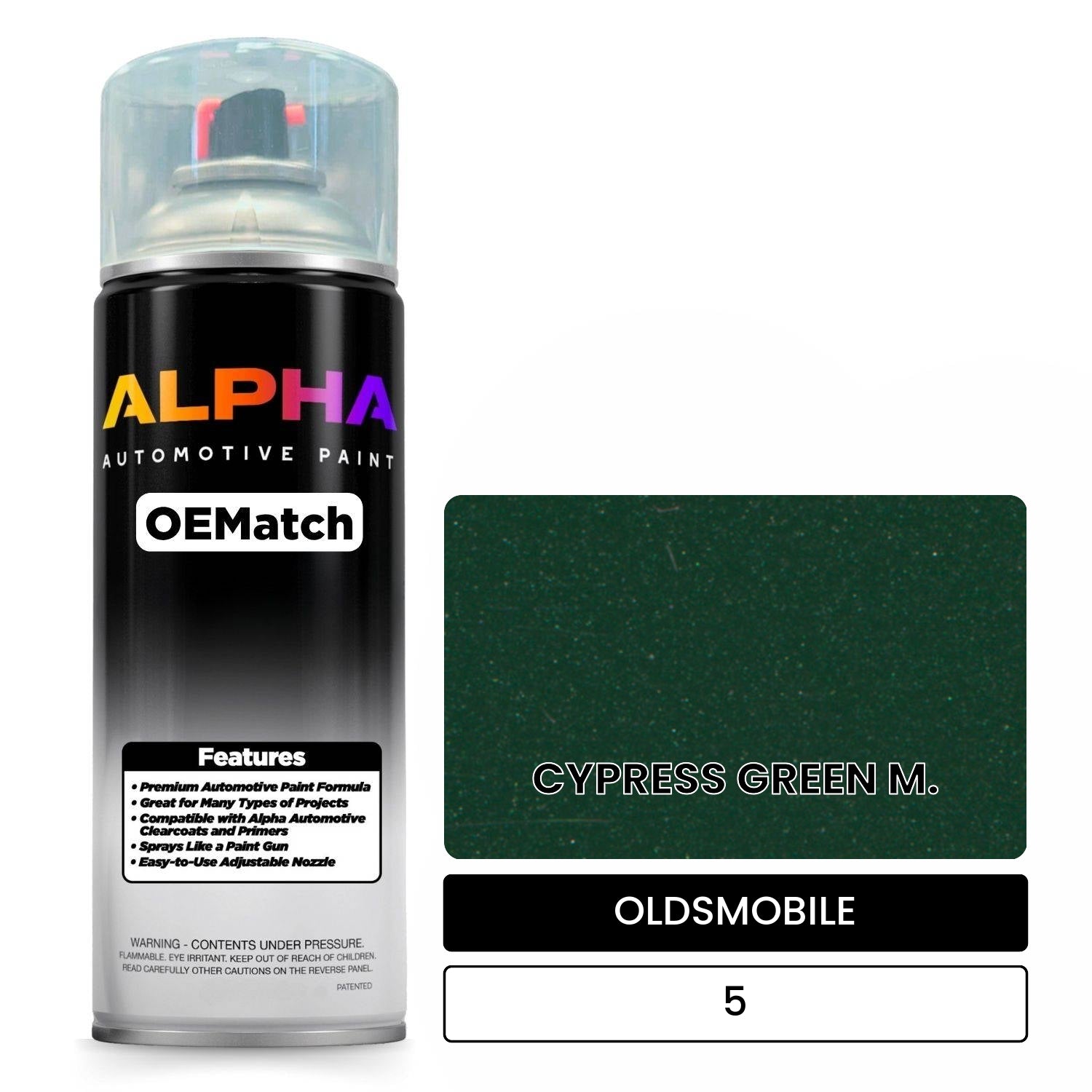 OLDSMOBILE CYPRESS GREEN M. 5 OEMatch Spraycan