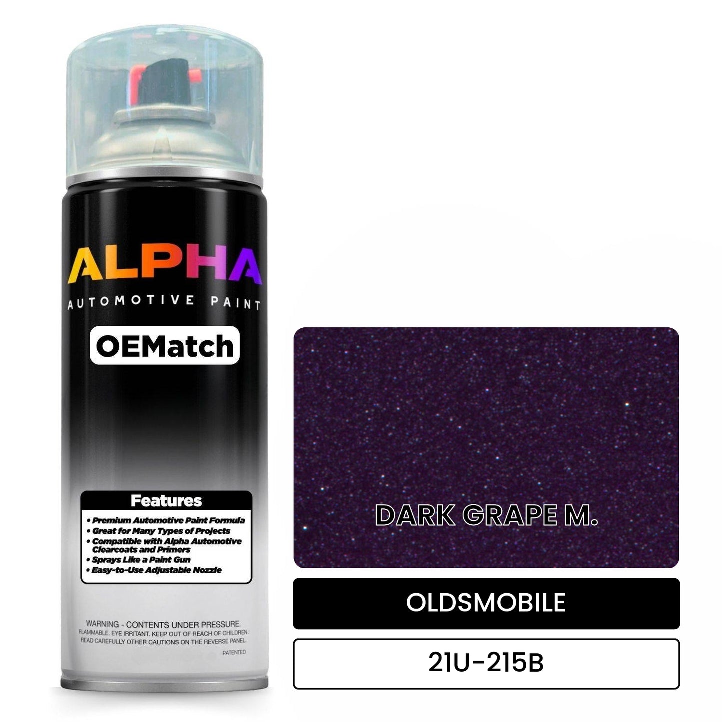 OLDSMOBILE DARK GRAPE M. 21U-215B OEMatch Spraycan