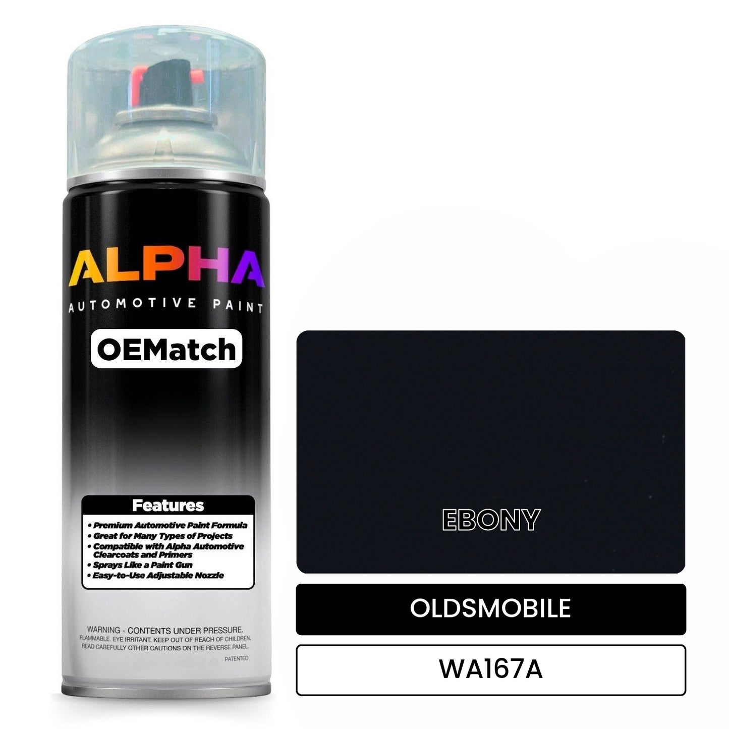OLDSMOBILE EBONY WA167A OEMatch Spraycan