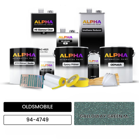 OLDSMOBILE GALLOWAY GREEN M. 94-4749 OEMatch Vehicle Paint Kit