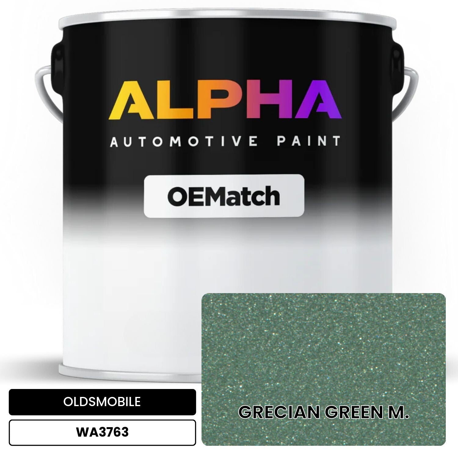 OLDSMOBILE GRECIAN GREEN M. WA3763 OEMatch Basecoat