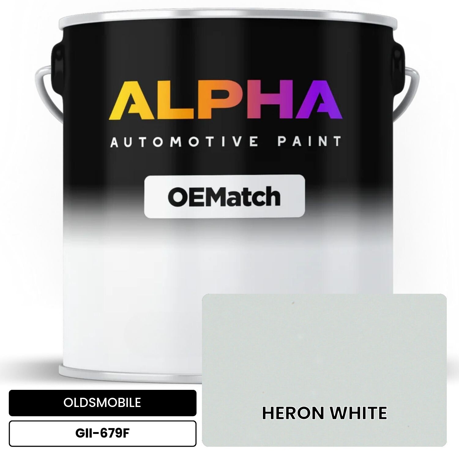 OLDSMOBILE HERON WHITE GII-679F OEMatch Basecoat