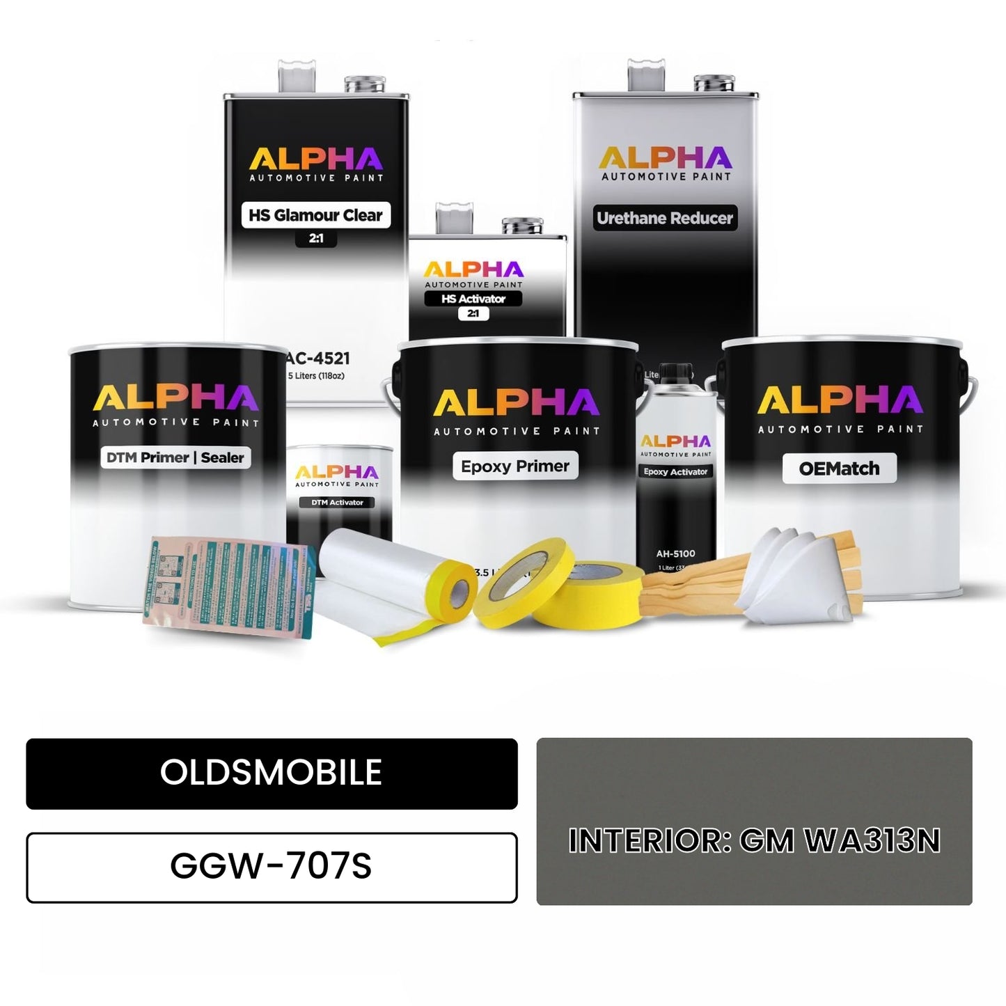 OLDSMOBILE INTERIOR: GM WA313N GGW-707S OEMatch Vehicle Paint Kit