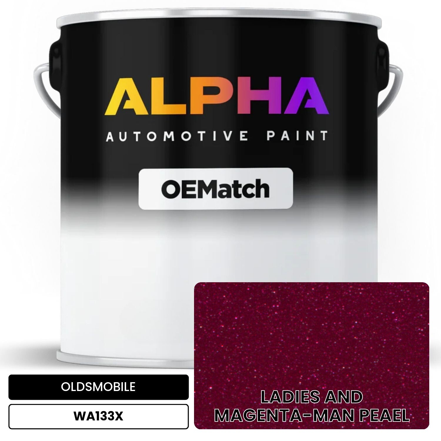 OLDSMOBILE LADIES AND MAGENTA-MAN PEAEL WA133X OEMatch Basecoat